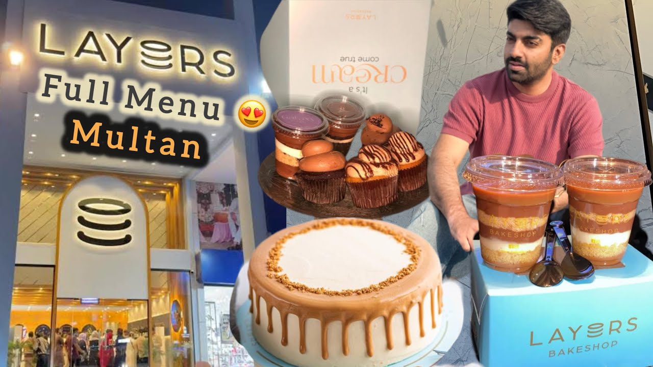 Finally LAYERs Bakery in Multan😍| Newly open layers try three milk cake ...