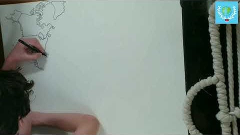 TIMELAPSE: Drawing Big Map Of World: Part 1: North America, South America, and Europe
