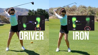 DRIVER vs IRON Footwork Comparison | Mystery Aid Game Pt. 3 | Playing Lesson