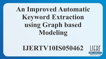 An Improved Automatic Keyword Extraction using Graph based Modeling
