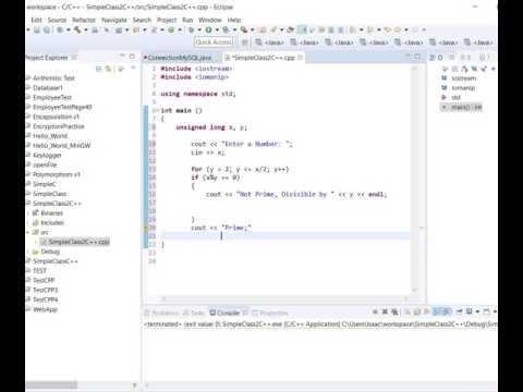 Basic C++- Find if number is Prime or all Divisible numbers