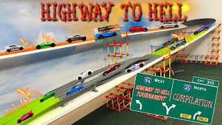 DIECAST CARS RACING | HIGHWAY TO HELL TOURNAMENT| COMPILATION