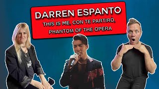 Celebrity Vocal Coaches React To: Darren Espanto | This is Me, Con Te Partirò, Phantom Of The Opera Wealth