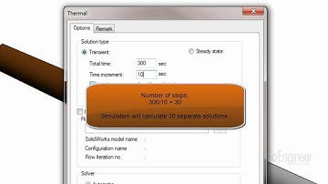 SolidWorks Simulation - Thermal Transient Setup