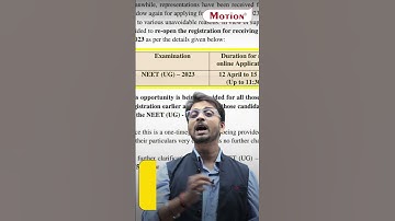 💥NEET 2023 Application Form Date Extended 😱| NTA Latest UPDATE🔥🔥|Motion NEET #neet2023 #neet #nta