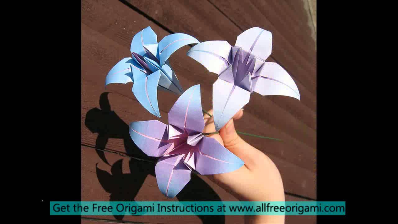 origami lily of the valley YouTube