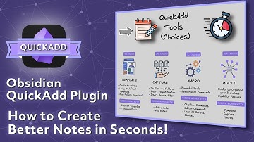 Obsidian QuickAdd Plugin: How to Create Better Notes in Seconds