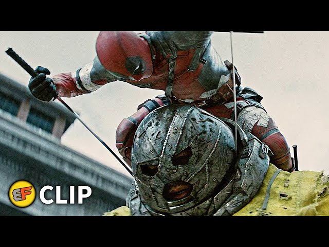 X-Force vs Juggernaut - Zip it, Thanos Scene | Deadpool 2 (2018) Movie Clip HD 4K class=
