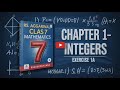 RS Aggarwal Class- 7 maths| Chapter 1- Integers | Exercise 1A Solutions | Q. N. - 6 to 14