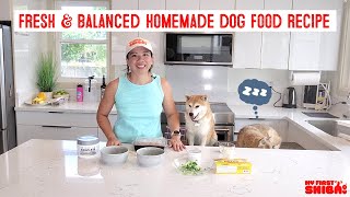Fresh and Balanced Homemade Dog food Recipe