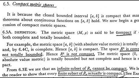 WRA - U3.1 : Compact  Metric Space | MMM#15 | 21.09.2020