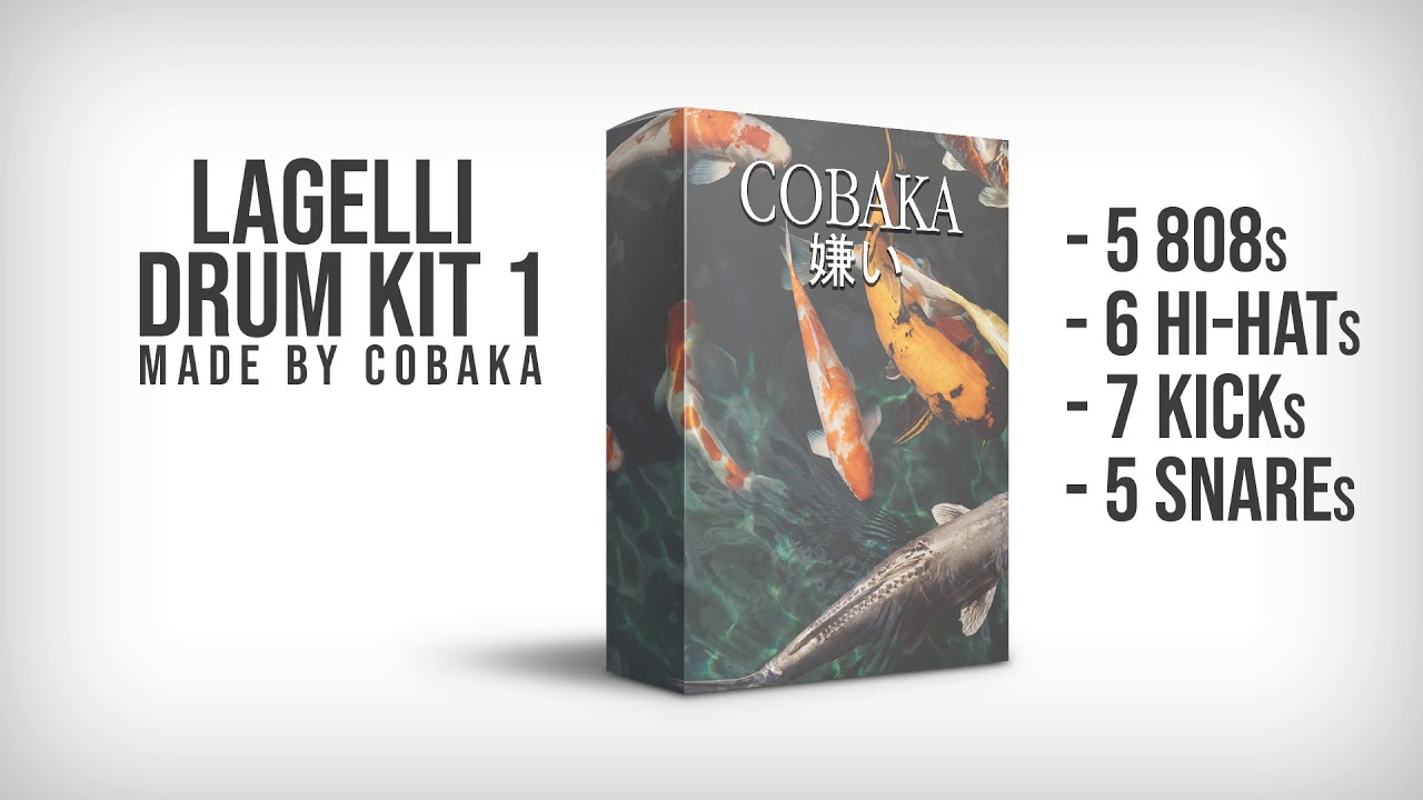 FREE TRAP/Hip Hop DRUM KIT 2018 : LAGELLI DRUM KIT 1 by cobaka