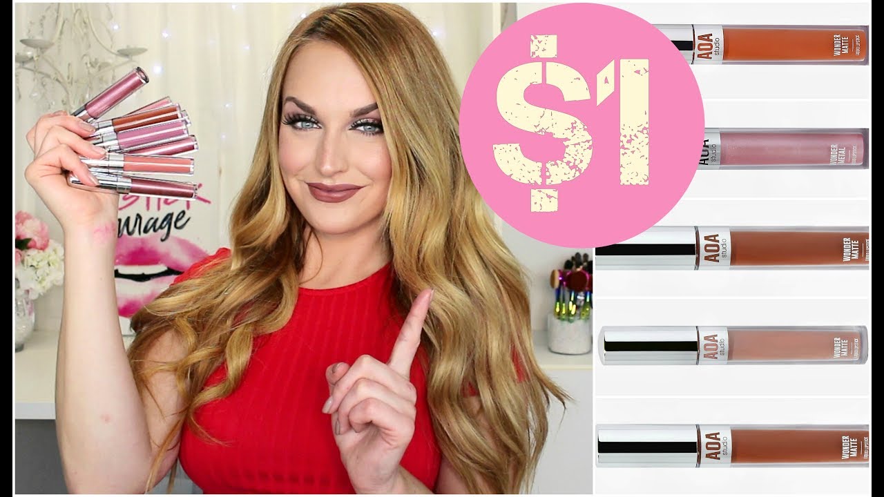 $1 LIQUID LIPSTICK HAUL (SHOP MISS A)