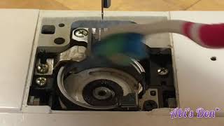 Check the timing on a top loading (rotary hook) sewing machine