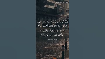 سورة العنكبوت من  آية 32 إلى آية 33 بصوت الشيخ ياسر الدوسري♥♥