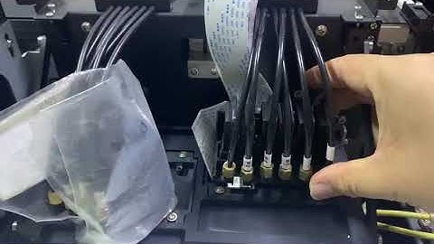 How to exchange the position of damper for uv printer NC-UV0406 with 1*XP600 head (2019) #uvprinter