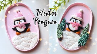 Winter Penguin Clay Craft Idea | Easy & Fun Step By Step Tutorial 🐧❄️