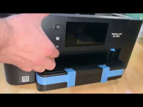 Epson Drucker WorkForce Pro WF-3720DWF Tintenstrahl-Multifunktionsgerät unboxing und einrichten