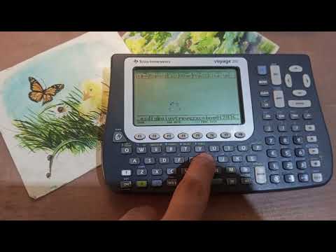 Texas Instruments Voyage 200 Graphics Calculator - YouTube