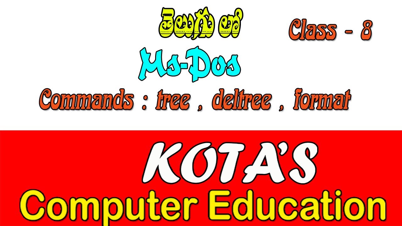 MsDos_Class8_tree_deltree - YouTube