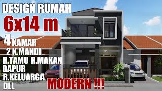 5500 Koleksi Gambar Rumah 2 Lantai Ukuran 6 X 14 Terbaik