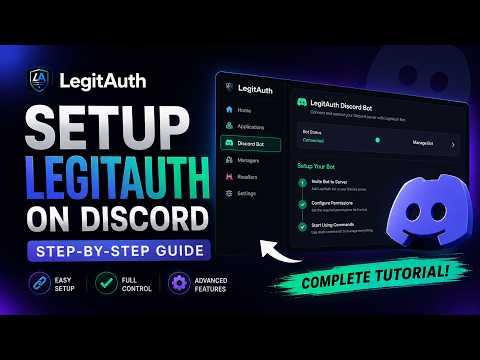 🚀 How to Setup LegitAuth Discord Bot on Your Server (2026) | Complete Step-by-Step Guide