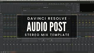 🎧 DaVinci Resolve Sound Mixing Template – Elevate Your Audio