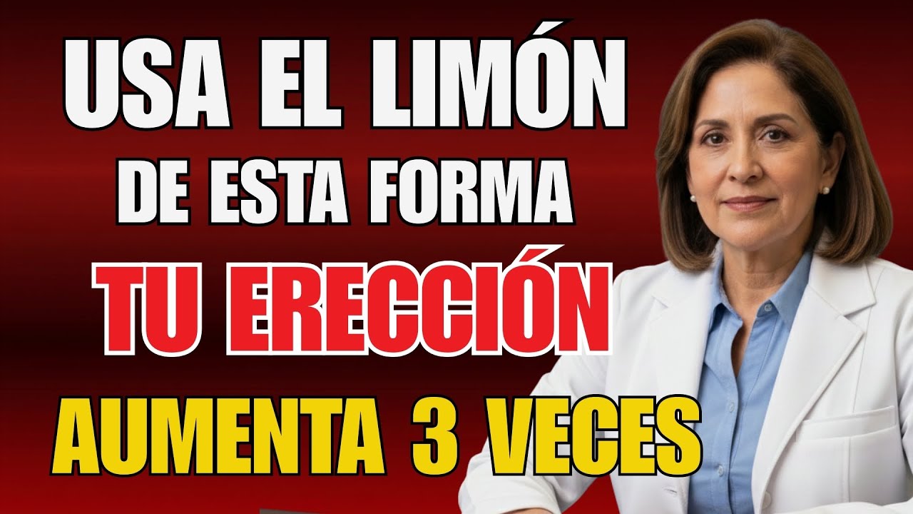 Uróloga Revela: Bebe Limón de ESTA FORMA y tu Erección Durará 3 VECES MÁS! (El 90% lo ignora)