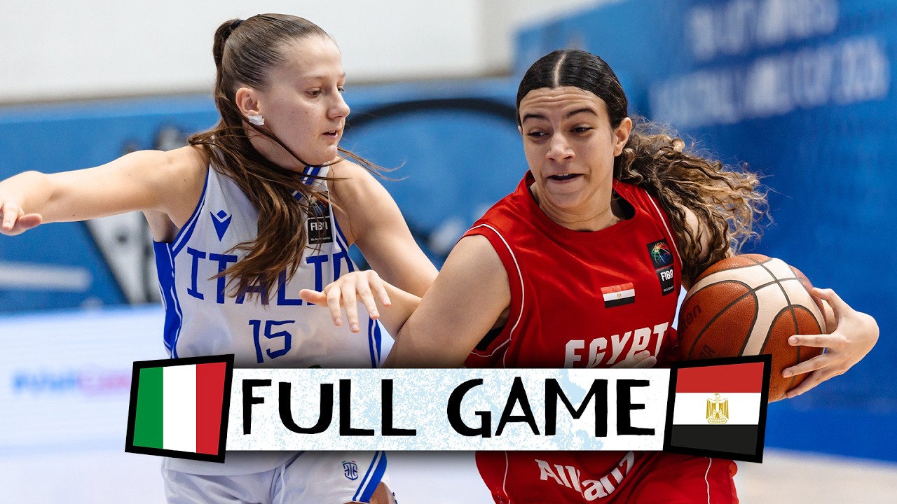 LIVE - Italy v Egypt | FIBA U17 Women's Basketball World Cup 2026 | Class 9-10
