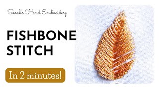 How to do Fishbone Stitch