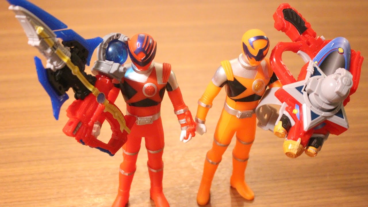 オオカミブルー シシレッド 食玩 キュウレンジャーキットで９人のキューザウエポンを再現！ストップモーション KYURANGER STOP MOTION