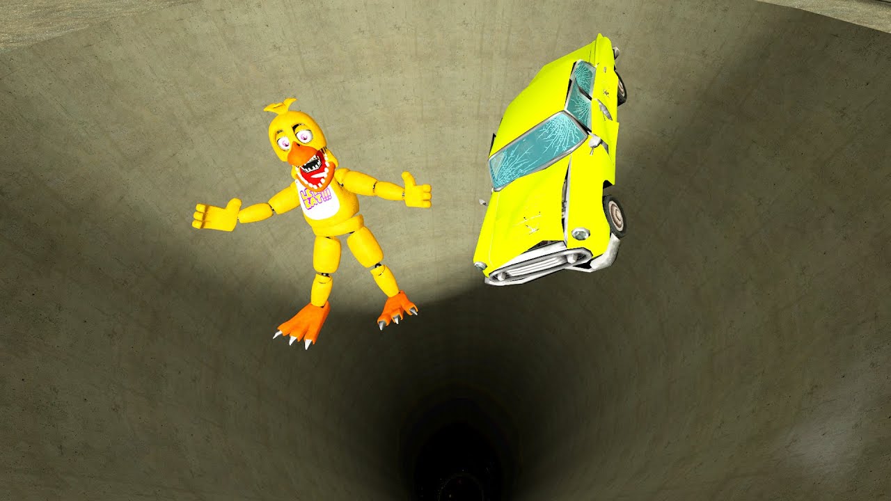 ПОБРОБУЙ НЕ УПАСТЬ В ОГРОМНУЮ ЯМУ ВЕСЕЛИМСЯ В ГАРРИС МОД GMOD SANDBOX Garry's Mod