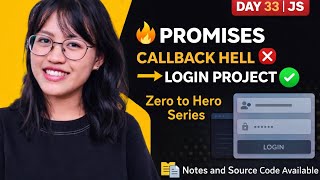 JavaScript Promises Explained from Scratch 🔥 | Callback Hell to Real Login Project | Day 33