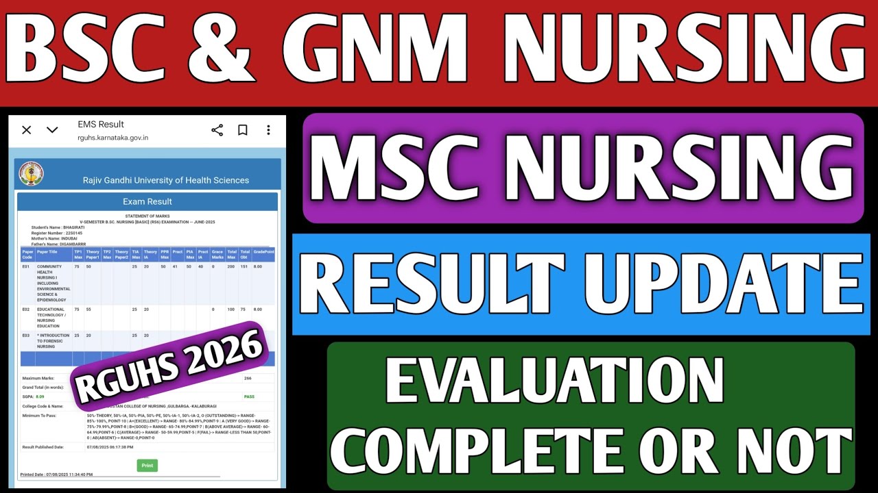 BSC NURSING RESULTS 2026 RGUHS|GNM NURSING RESULT 2026|MSC NURSING RESULT RGUHS 2026|KARNATAKA 2026|