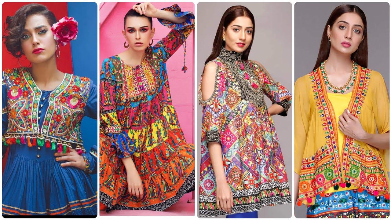 Casual & Formal Latest Colourful Summer Kurta Kurti Images/Short & Long Embroidered Frocks