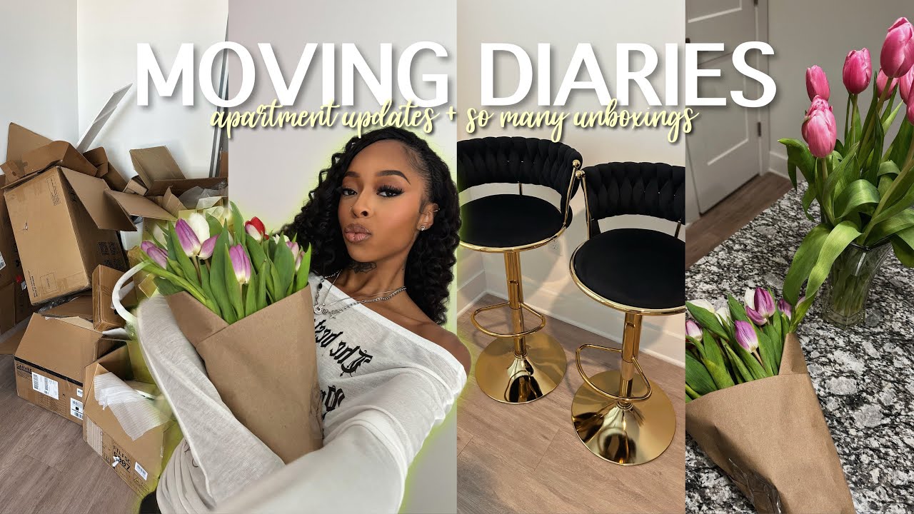 Видеоблог о переезде! Столько посылок нужно распаковать, новый ковер и мебель, уборка, поездка в ...