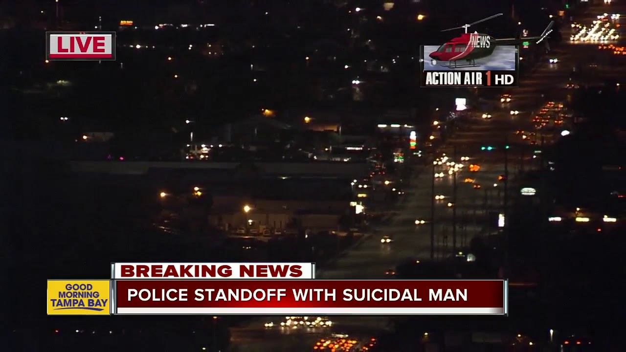 Armed man prompts police standoff in Pinellas Park - YouTube