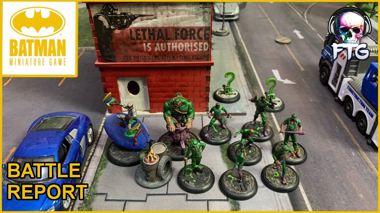 Batman Miniature Game - The Riddler VS Two-Face - YouTube