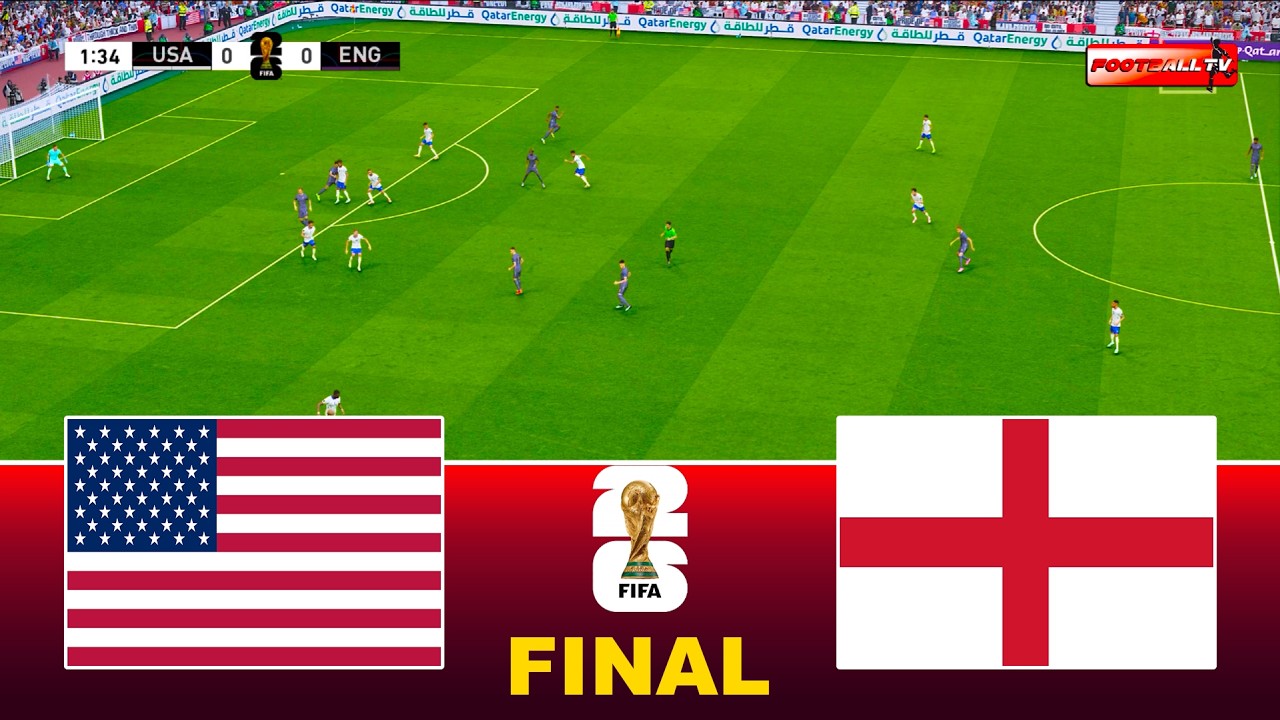 USA vs ENGLAND - FIFA WORLD CUP 2026 FINAL | Full Match All Goals | Pes 21 Gameplay Simulation
