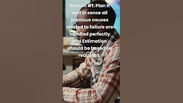 Its been Observed that 5 main reasons software projects fails