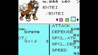 Pokemon Crystal Shiny Entei 1402 Soft Resets No Master Ball No Status Effects screenshot 5