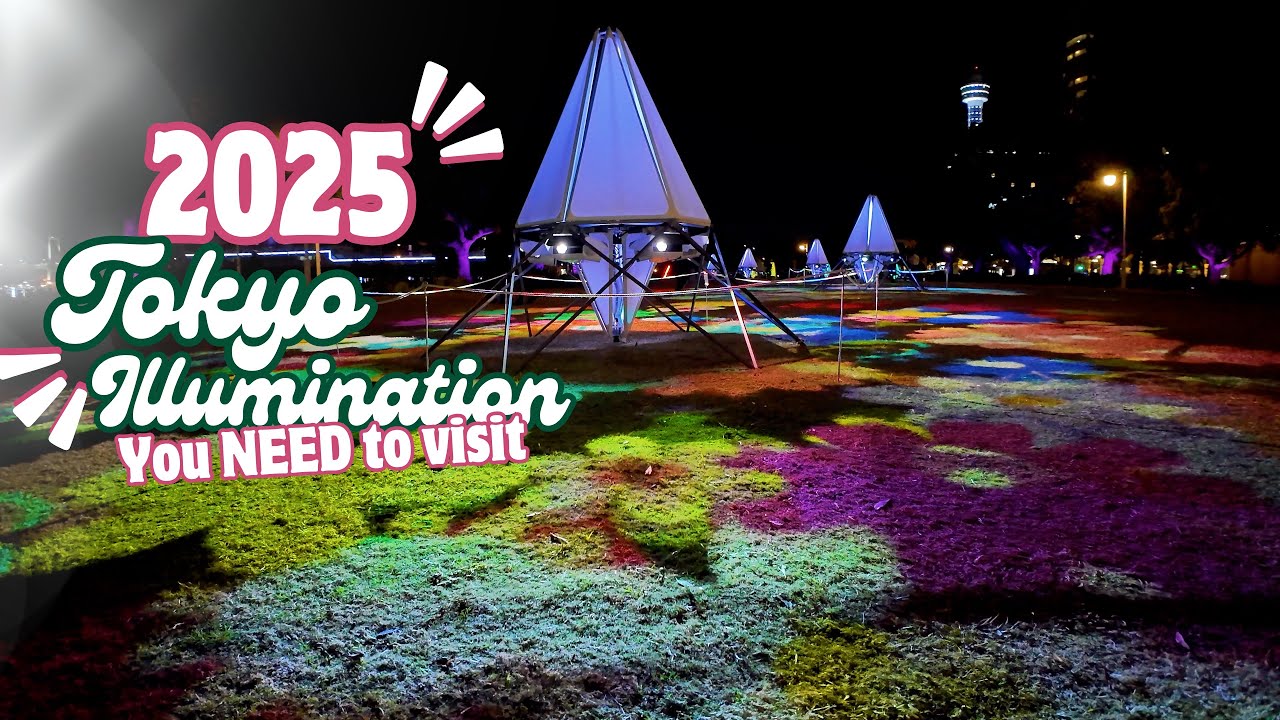YORUNOYO 2025 – Most Beautiful Winter Illumination in Yokohama | Yamashita Park Night Walk 4K
