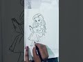 Quick easy &amp; simple  drawing of princess reading or sitting under the moon #youtube #drawing #video
