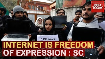 SC On J&K Lockdown: Freedom Of Internet Is Part Of Freedom of Expression