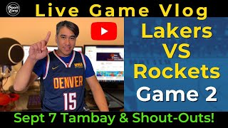 La lakers vs. houston rockets game 2 - isportzone playoffs live vlog
.tambay & shoutouts!