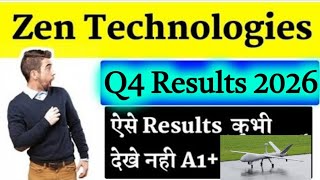 🔥😱 अभी के होश उडा दिया zen tech q4 results 2026 zen technologies q4 results 2026 zen tech share news