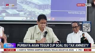 Menkeu Tegur DJP Soal Pemeriksaan Peserta Tax Amnesty #beritasatu