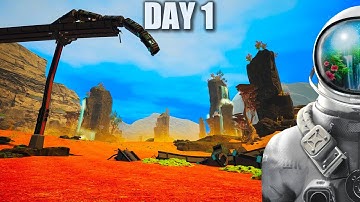 Day 1 Survival on a Toxic Planet - Planet Crafter Toxicity DLC