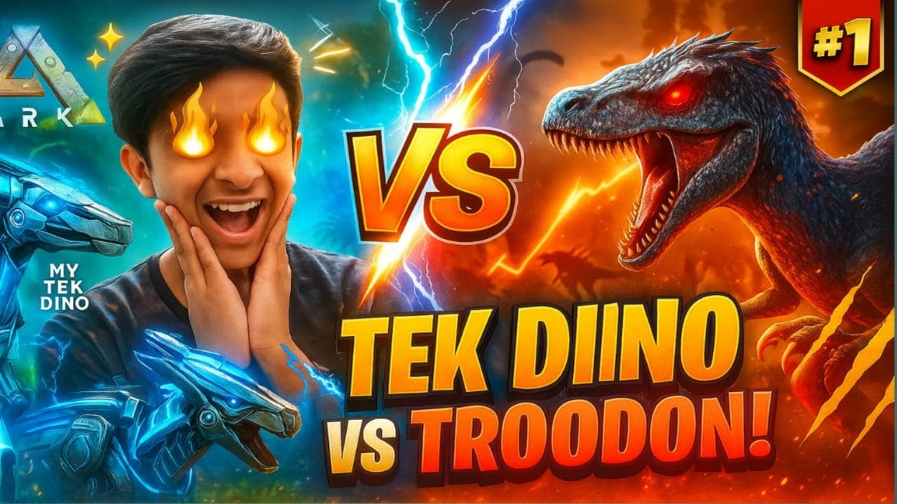 TEK DINO vs TROODON! 🔥 | My First Tame in ARK Survival Evolved Ep #1