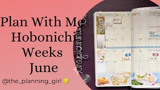 Plan With Me | Hobonichi Weeks | June